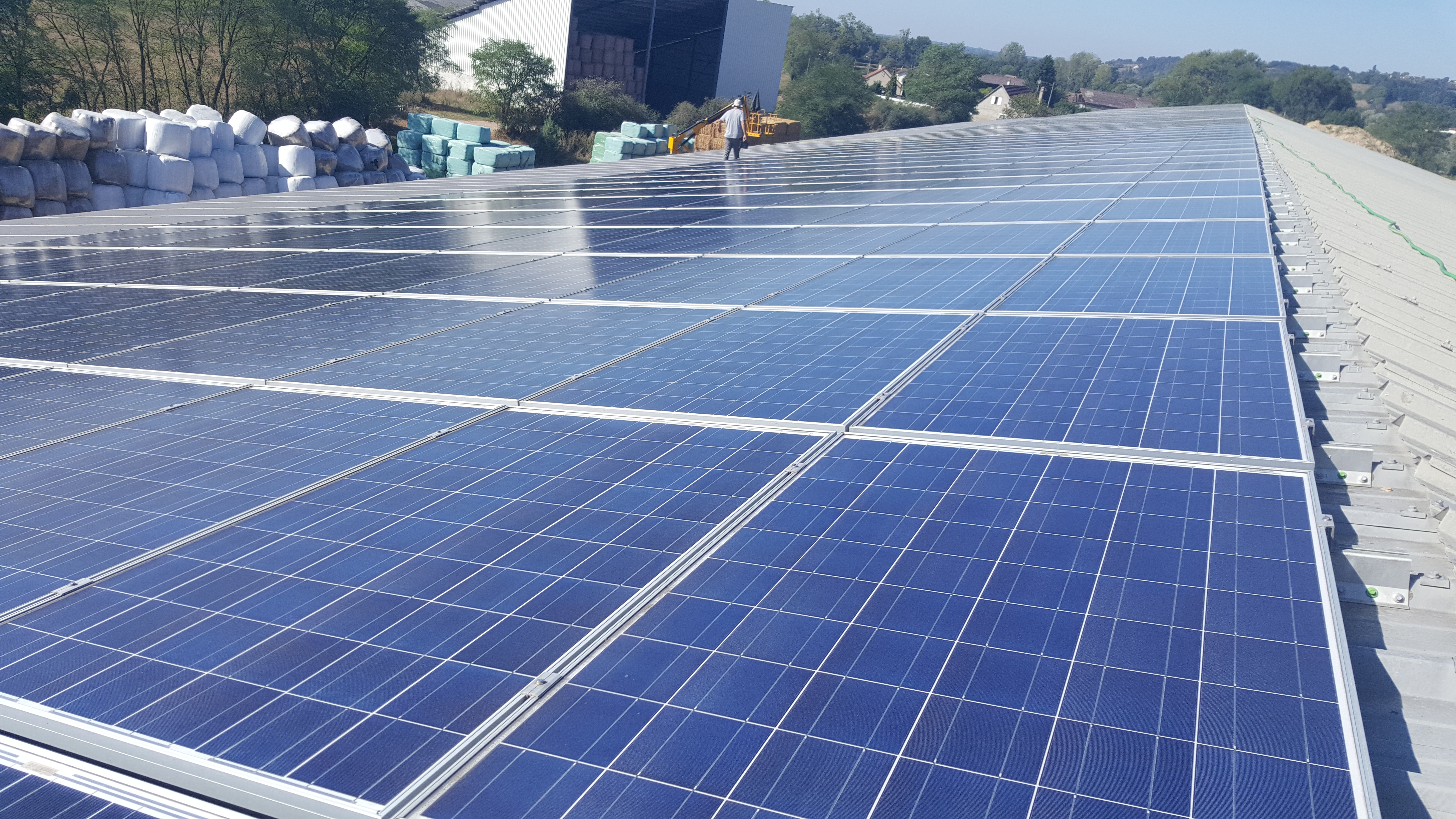 Chantier PV Agriculteur 16 000m²