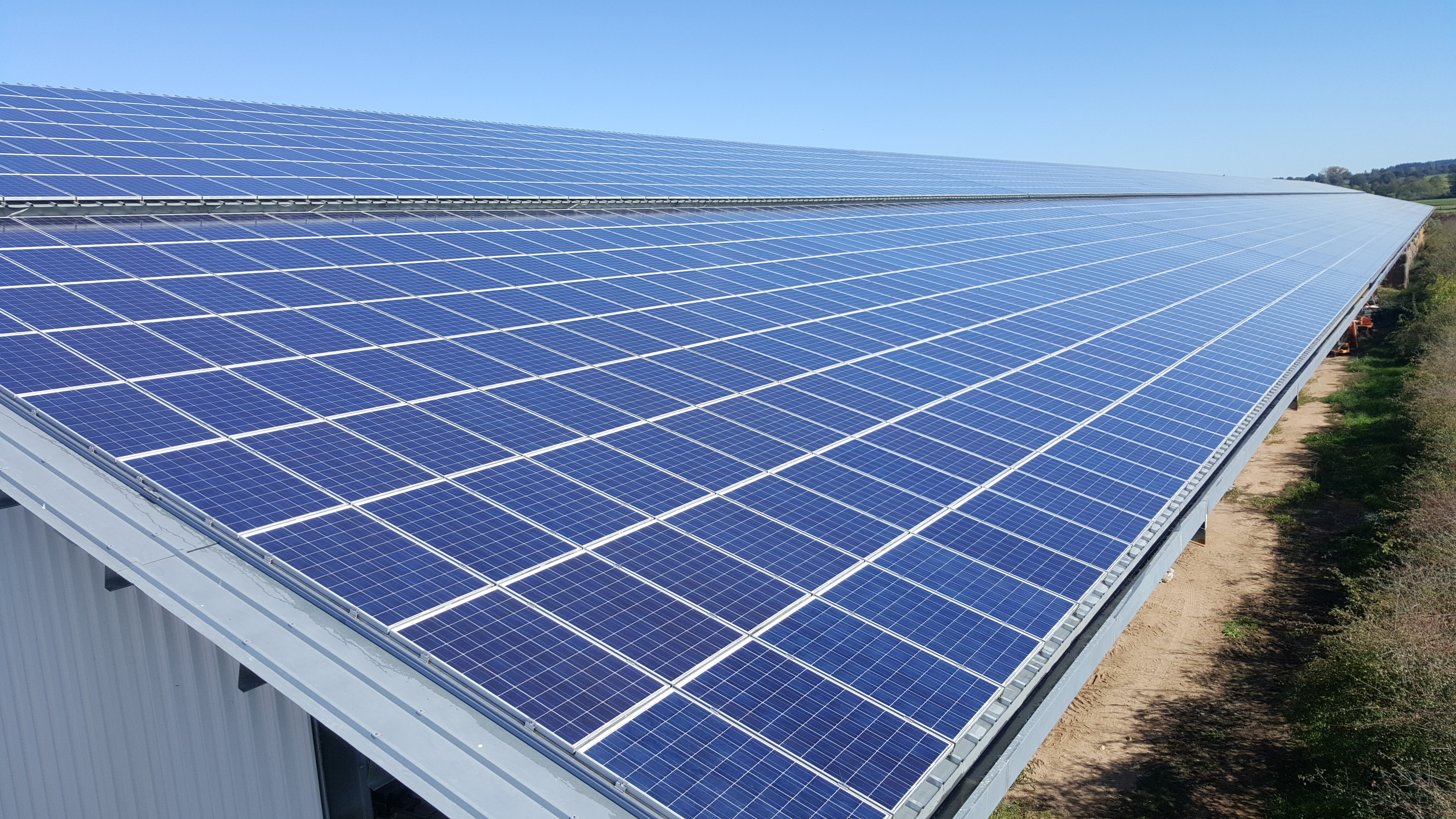 Chantier PV Bâtiment 8 000m²
