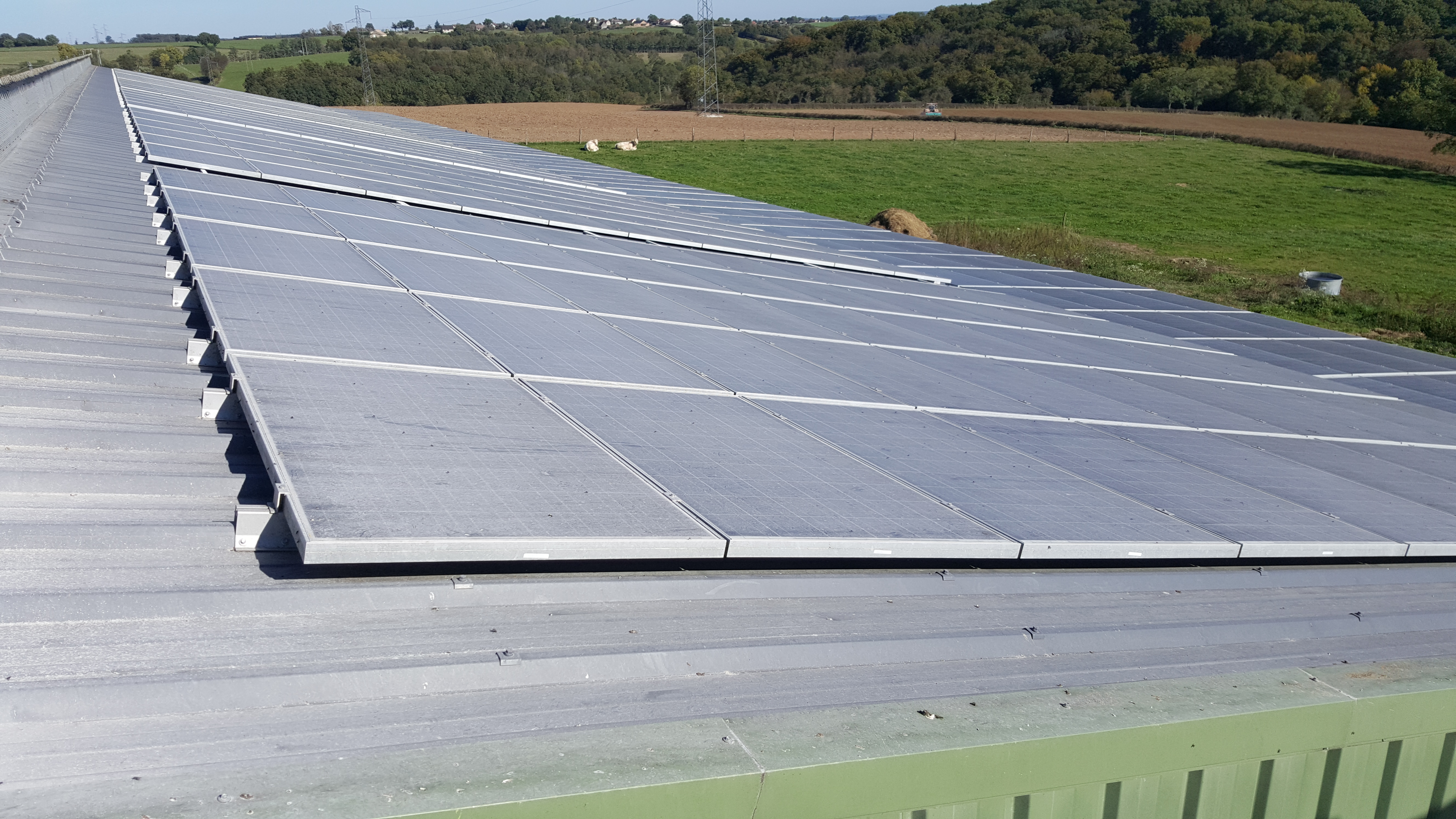 Chantier PV Agriculteur 1 300 m²