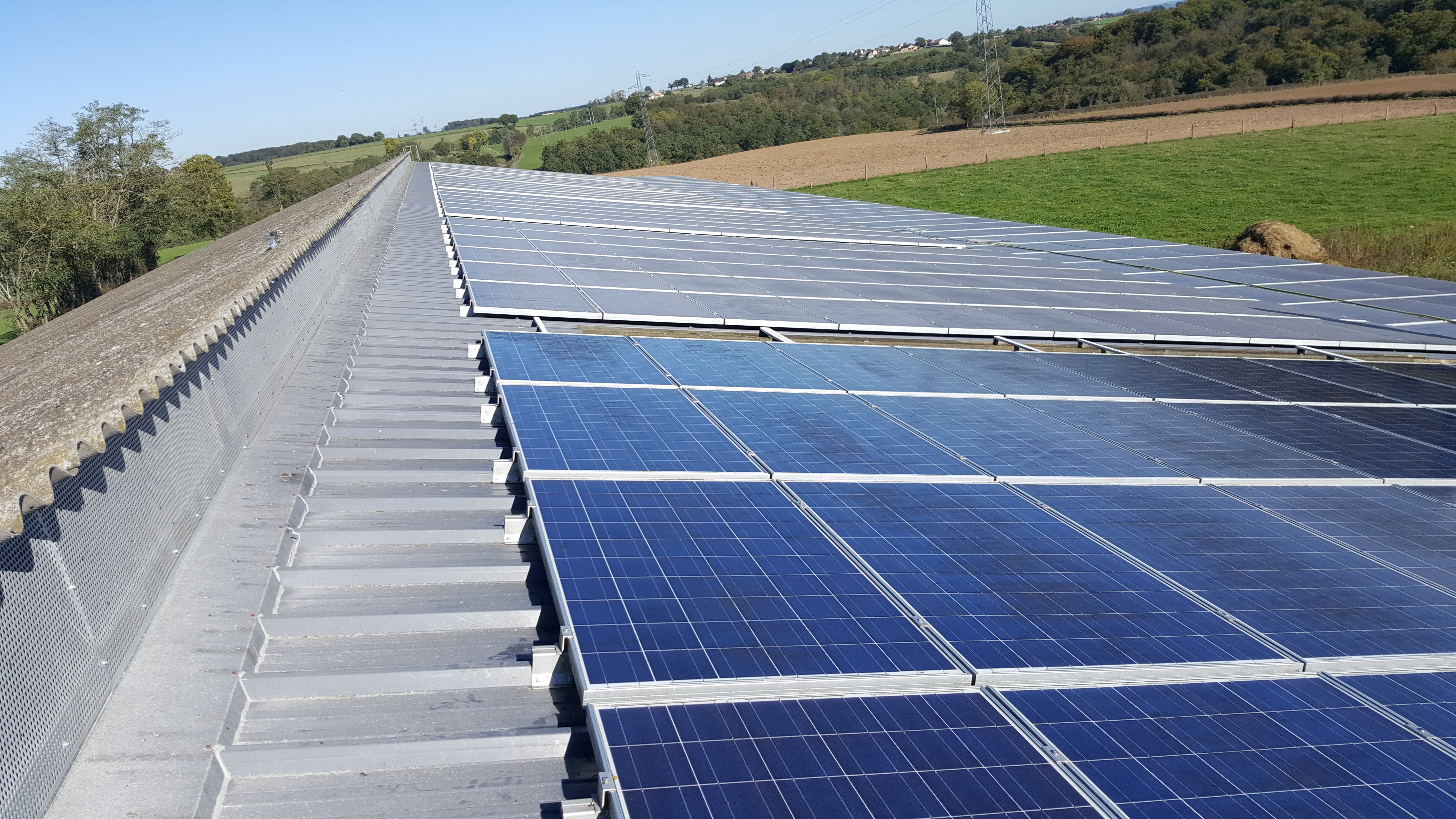 Chantier PV Agriculteur 1 300 m²