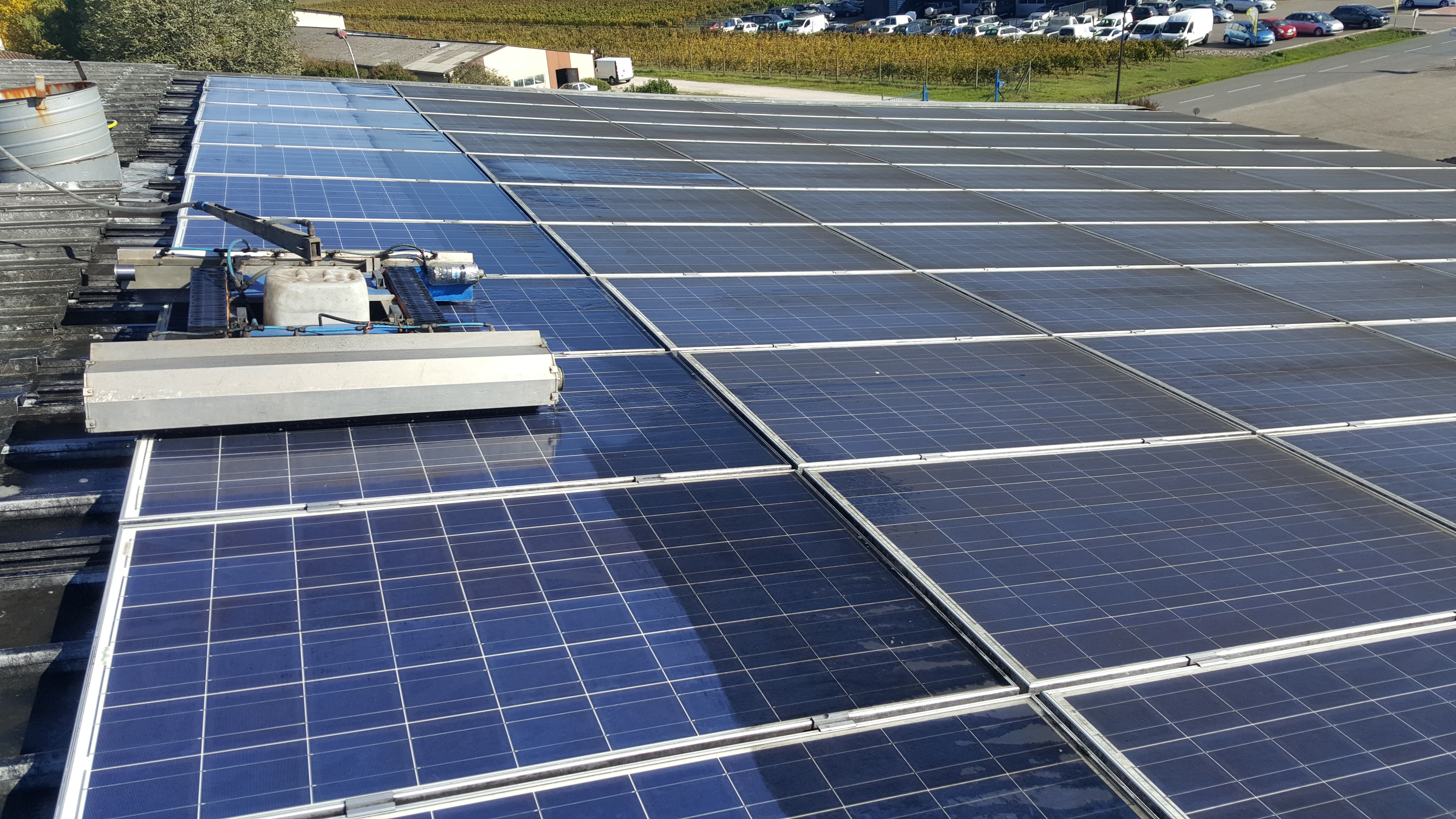 Chantier PV Cave Viticole 8 000m²