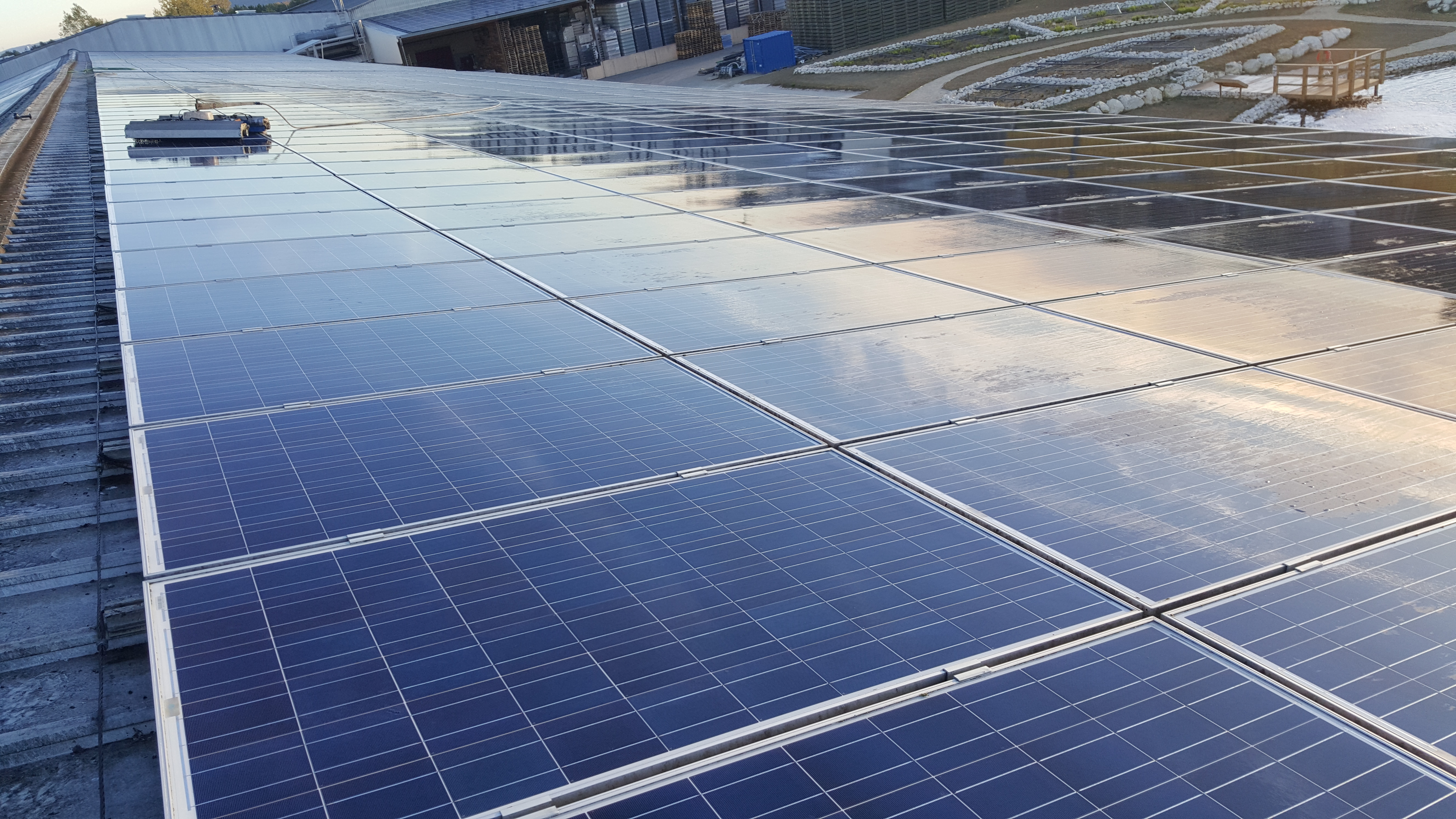 Chantier PV Cave Viticole 8 000m²