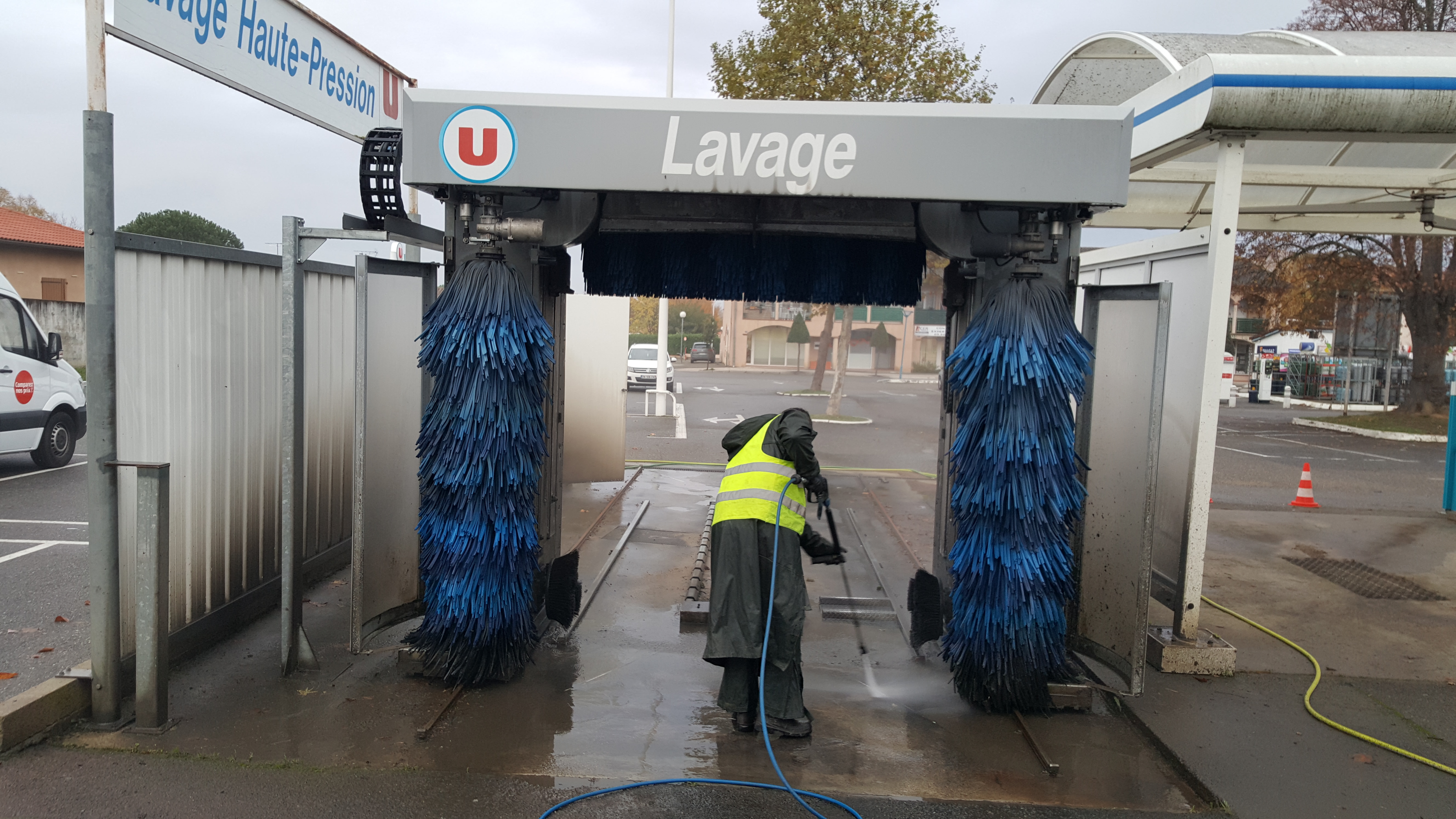 Nettoyage station de lavage piste HP