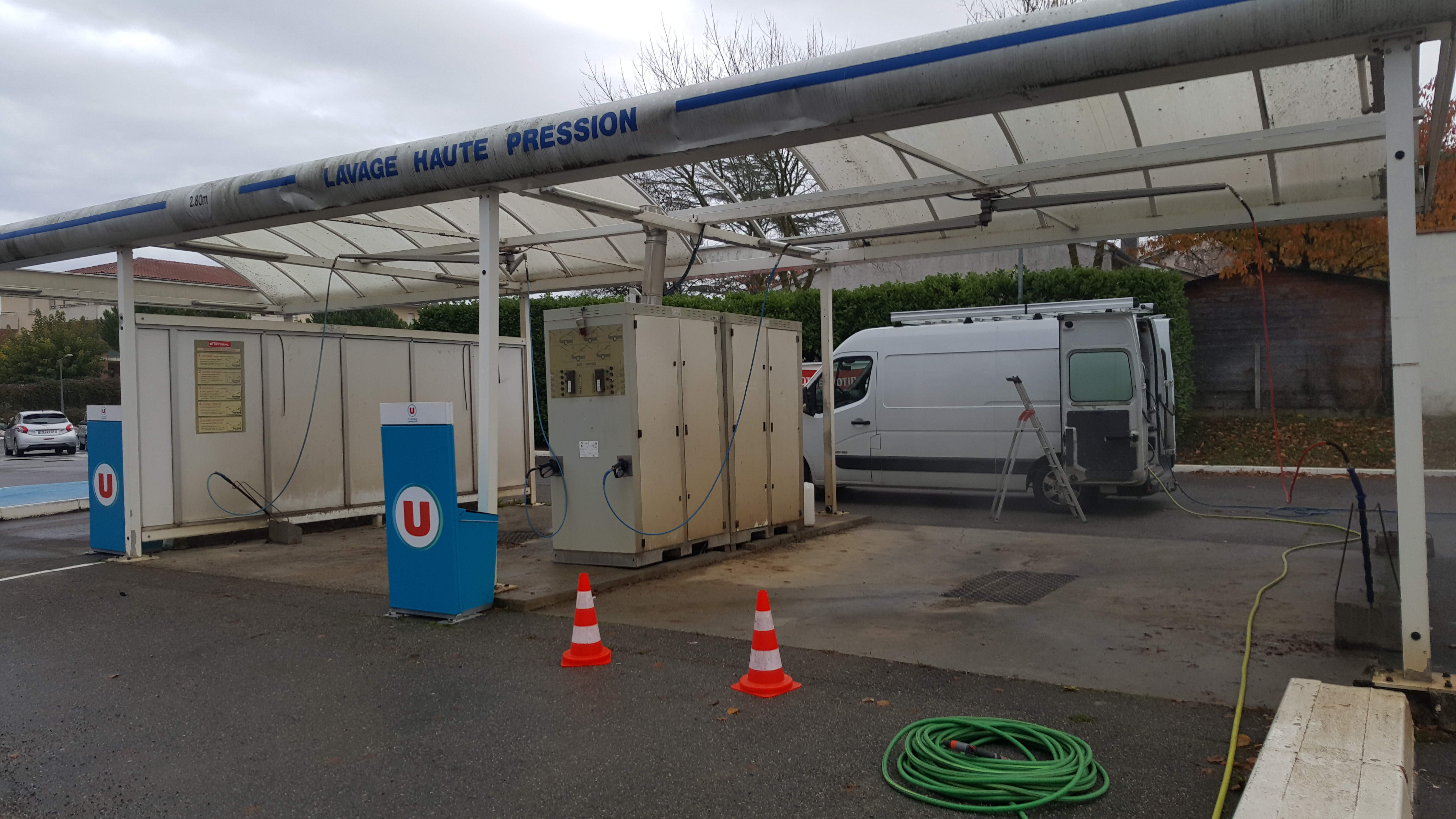 Nettoyage station de lavage piste HP