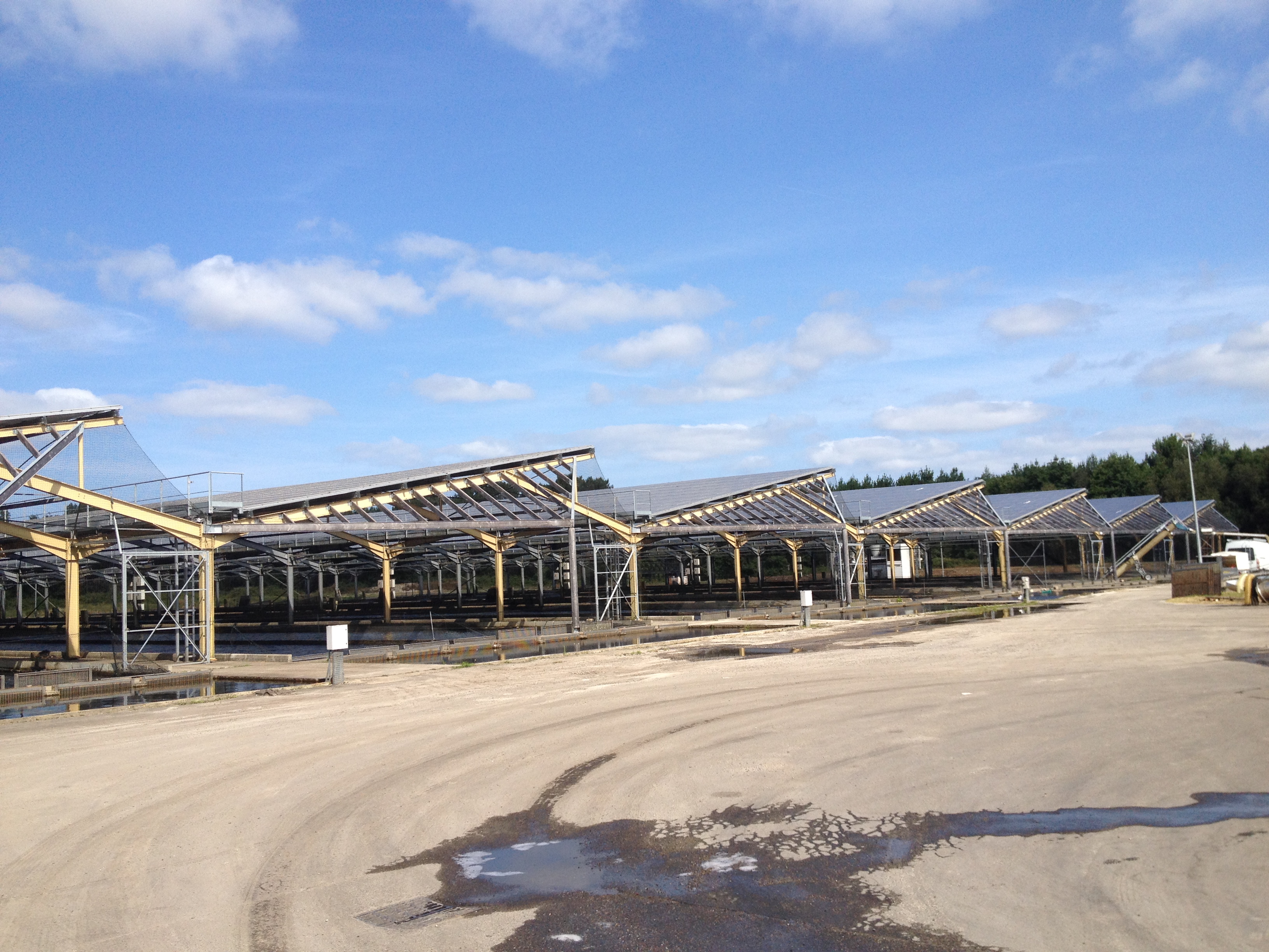 Chantier PV Pisciculture 12 000m²