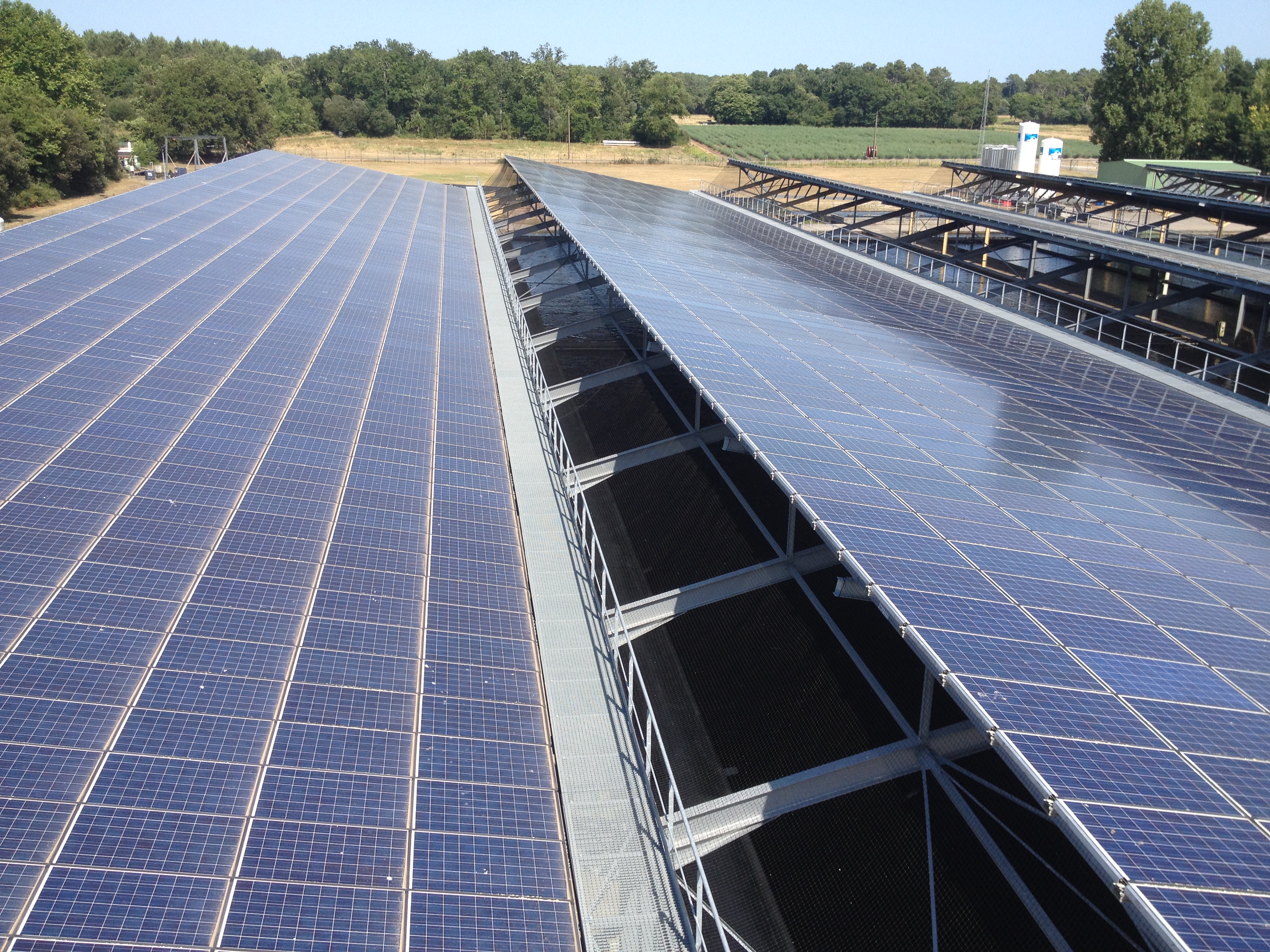 Chantier PV Pisciculture 12 000m²