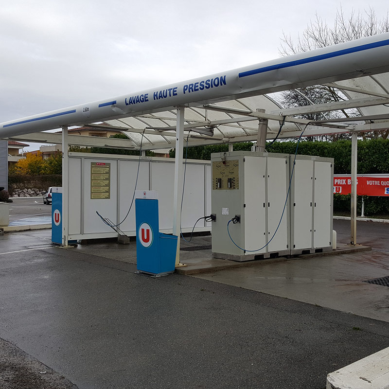 Nettoyage station de lavage piste HP